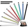 Styluslink Penne stilo 2 in 1 per touch screen, confezione da 10 penne per tablet con 20 punte, pennino capacitivo ad alta sensibilità per iPad/iPhone/Android/tablet/Samsung/Huawei/Lenovo/Switch