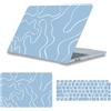 HLAAJJX Custodia Compatibile con MacBook Air 13 Pollici 2022-2026 M2/M3/M4/M5 | Copertina Case Protettiva Sottile y Protector De Teclado para MacBook Air 13,6 (A2681/A3113/A3240/A3449), Vortice Cielo