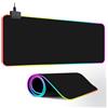 FANSU Tappetino Mouse RGB in Tinta Unita Tappetino per Mouse da Gioco Grande, con 14 RGB Effetti Luce, Mousepad in Gomma Antiscivolo per PC, Tastiera, Laptop, Gaming (Nero,300x700x4mm)