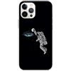 Mixroom - Cover Custodia Per iPhone 11 Pro In Silicone TPU Fantasia ASTRONAUTA CHE GIOCA A BASKET 679