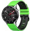 MELEJIA 22mm Bicolore Cinturino in Silicone Compatibile con Xiaomi Redmi Watch 5 Active/Watch 5 Lite/Watch S5 46mm/Watch S4, 22mm Ricambio Cinturino, Regolabile Sportiva Cinturini-Ciano + Nero