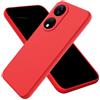 Generico Custodia Compatibile con Honor X7b 4G / 5G CLK-LX1, CLK-LX2, CLK-LX3 Honor Play 50 Plus 5G COVER case soft GEL SILICONE protezione flessibile matte MORBIDA TPU (Rosso)