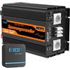 EDECOA 3500 W/7000 W Inverter 12 V 220 V/230 V Onda Pura | Dotato di modulo WiFi e applicazione, 1 porta USB e 1 porta PD, adatto a caravan, camper e pannelli solari
