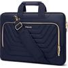 MOSISO 16 pollici Borsa Tracolla Laptop,15-15,6 pollici Custodia PC | Compatibile con MacBook Pro/Air,HP,Dell,Lenovo,Asus,Borse Messenger Front Invertito Trapezio Quilted Tasca&Belt,Navy Blu