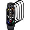 Foryo [4 pezzi] Compatibile con Xiaomi Mi Band 7 Pellicola Protettiva 3D Curvo Pellicola Protettiva Protezione Protezione Schermo Schermo Impermeabile Anti Graffio Anti Bolle HD Xiaomi Mi Band 7
