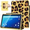 TiMOVO Custodia Universale per Tablet Android 10,1'' con Anello per Penna | Leopardo, Tutti i Tablet Touchscreen da 9,6-11 Pollici, Cover Leggera e Pieghevole in Piedi, Cinghia a Mano