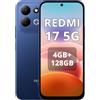 Xiaomi REDMI 17 5G Smartphone 4G+128GB,Helio G91-Ultra processore,display da 6,9 120Hz,Batteria da 7500mAh,Doppia fotocamera posteriore 50MP,Blu,Caricabatterie non incluso
