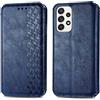 Roar Custodia a libro per Samsung Galaxy A53 5G, blu | Custodia a portafoglio in pelle PU dal design elegante con design 3D: 2 scomparti per carte di credito, scomparto per denaro