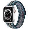 TRISTRAPS Cinturino di ricambio regolabile in nylon elastico compatibile con Apple Watch Ultra 49 mm, 45 mm, 44 mm, 42 mm, 41 mm, 40 mm, 38 mm, per iWatch serie SE9//8/7/6/5/4/3