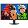 Philips 243V5QHABA Monitor 24 LED MVA Full HD, 1920 x 1080, HDMI, DVI, VGA, Attacco VESA, Nero