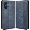 MOJIA Cover per TCL NxtPaper 70 Pro, PU Custodia Antiurto Resistente ai Graffi, Custodia Flip Portafoglio per Telefono con Supporto e Slot per Schede. Blu