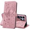 CASAFUNY Custodia per Samsung Galaxy S26 Ultra, Cover in Pelle Protettiva Portafoglio Magnetica Flip Case Libro per Samsung S26 Ultra 5G, Rosa