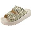 Cinzia Soft GF215B 003 - Ciabatte Platform in Tessuto