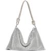 DKIIL NOIYB Borsa a tracolla con strass per le donne scintillanti borse con strass diamante pochette argento pochette da sera borsa per festa nuziale borsa da notte