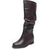 MISSCAI Stivali Donna al Ginocchio con Gambale Morbido Arricciato | Pelle Sintetica, Cerniera Laterale, Tacco Totale 5,5 cm con Rialzo Interno, Stile Slouch Fashion