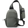 BIRDDIE Borsa a tracolla crossbody, zaino da trekking con tracolla regolabile per viaggi, escursioni, shopping, tempo libero e sport