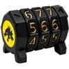 Forgaemax Contatore di vita per MTG e giochi da tavolo, 3 anelli MTG Life Counter Wheel Tracker Gradient Game Counter per giochi da tavolo, accessori Magic Card Game (drago (nero + giallo))