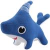Lempefe Shark Dog Filled Animale Peluche Giocattolo Carino Shark Puppy Bambola Peluche (blu28*18cm)