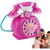 Generico Telefono per bambini con cavo - per telefono fisso con linea fissa | elettronico interfonico su rete fissa con suoni musicali per bambini, , ragazzi e ragazze