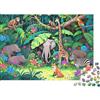DAFUfbw Fauna Giungla Puzzle 1000Pc Materiale Riciclato Foresta Pluviale Tropicale Puzzle per Ragazzo & Ragazza Divertente Regalo & Attività Casa Ideale Regalo Compleanno Bambino 52x38cm/1000pcs