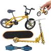 YTPAFK Finger Skateboard BMX, Finger Scooter e Finger Bike Set, Finger Skateboards collezione completa con rampe, quattro pezzi Finger Board Skateboard per lo sviluppo delle abilità e il gioco