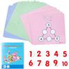 Generico Schede flash matematiche con matrice di numeri - Set di operazioni aritmeti | 8,4x7,5 pollici | Set completo da 20 carte | Schede flash matematiche con matrice di numeri, giocattolo aritmetico educativo