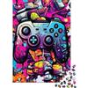 9K4D7V2G Game Controller Puzzle 1000 Pezzi Puzzle per Adulti Carta Stile Graffiti Colorato Relax Intrattenimento Casa Decorazione Regalo 70x50cm/1000pcs