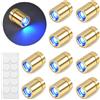 LQTSLFM 10 Pezzi Mini LED a Batteria Blu Mini Luci LED Micro LED Luci per Casa Delle Bambole per Vetrine, Giocattoli, DIY, Halloween