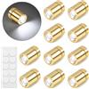 LQTSLFM 10 Pezzi Mini LED a Batteria Bianco Freddo Mini Luci LED Micro LED Luci per Casa Delle Bambole per Vetrine, Giocattoli, DIY, Halloween