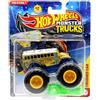 Hot Wheels Monster Trucks Too S'Cool [Scuolabus] Include auto schiacciata - Totally Tooned 3/4 - Nuovo per il 2025! 1:64 Scala Diecast Toy Vehicle