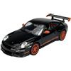 Generic Welly - Modellino di auto compatibile con Porsche 911 (997) GT3 RS, nero, scala 1/24, 1:24, in metallo