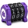 Forgaemax Contatore di vita per MTG e giochi da tavolo, 3 anelli MTG Life Counter Wheel Tracker Gradient Game Counter per giochi da tavolo, accessori Magic Card Game (loto (viola + bianco)