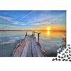 6N2X9A4S Puzzle 1000 pezzi Tramonto sul lago per adulti carta Puzzle Allenamento mentale Educativo Molo Lago Puzzle Hobby Relax Casa 38x26cm/1000pcs