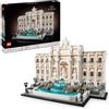 LEGO Architecture Fontana di Trevi 21062 | Set per adulti, monumento barocco con facciata di Palazzo Poli e sculture, kit di modellismo, idea regalo, 1880 pezzi