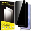 Viojrlra Privacy Pellicola Protettiva per Samung Galaxy S25 Edge 5G Vetro Temperato,Anti-Spy Durezza 9H Ultra Resistente Anti Graffio Anti-Impronte Vetrino Protettivo,Senza Bolle,HD,2 Pezzi
