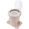 Cryfokt Mini Essiccatore Portatile con Piedini a Ventosa, Essiccatore Manuale Ad Alta velocità con Coulisse per Viaggi in Dormitorio (Beige)