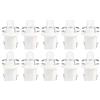 WeiHong Set di 10 lampadine LED T5 con supporto, lampadine 12 V BAX10d B8.5D per cruscotto auto e moto (bianco)