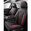 XINYUNFEI Coprisedili Auto Pelle per Peugeot 2008 II 2023-2027 | Set completo Copri-sedile Impermeabile Coprisedile Anteriori Posteriori Copri Sedili 5-Posti(Red)