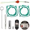 GEARLEADER Kit di riparazione candelette, 12 V, 24 V, 5 KW, 8 KW, kit di candele di accensione con filtro, parti di riparazione del riscaldatore in ceramica per auto, accessori per riscaldatori diesel
