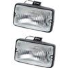 BHGMGEBLV Fendinebbia Alogene Per Peugeot 205 Per GTI Per CTI 106 306 Mi16 H3 Auto Paraurti Anteriore Fendinebbia DRL Faretto Per Scarsa Visibilità(2pcs Clear)