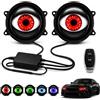 ELMVAR Fari 'Demon Eye' (Occhio di Demone), Kit proiettori LED animati 'Demon Eye (2PCS,6 Lighting Modes)