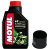 Motul Kit Tagliando moto 5 litri olio Motul 5100 15W50 + filtro 153