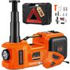 VEVOR Kit di Attrezzi per Martinetto Idraulico Sollevatore per Riparazione dell'Auto Veicolo Carico Massimo 5 Tonnellate Corrente CC 12V 180W 15A Pressione 10bar, Cassetta di Attrezzi per Martinetto