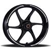 Generico Adesivi Cerchioni Moto Set Completo per 2 Ruote 17 Pollici Strisce Cerchi Custom Vari Colori universale Mod.12 cod.RT012 (090 Argento)