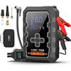 A2C T68 3500A Car Jump Starter con compressore d'aria per veicoli 12V | Gonfiatore per pneumatici con pressione preimpostata e arresto automatico, power bank USB, luce LED e custodia per il