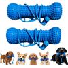 Generic Puntello dentale canino a doppia azione, aiutante per spazzolino da denti | Bite & Brush Giocattolo dentale per cani, giocattolo da masticare per cani per una facile spazzolatura dei denti
