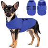 PUZAUKAL Maglione Cane Pile, Morbido Cappottino Cane Taglia Piccola Media | Caldo Maglioncino Per Cani E Gatti, Cappotto Pile Cani Taglia Grande, Gilet Bassotto Chihuahua Barboncino, Blu XXS