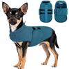 PUZAUKAL Maglione Cane Pile, Morbido Cappottino Cane Taglia Piccola Media | Caldo Maglioncino Per Cani E Gatti, Cappotto Pile Cani Taglia Grande, Gilet Bassotto Chihuahua Barboncino, Blu pavone XXS