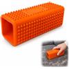 VBK Rimozione di peli di animali in silicone, con spazzola per tappeti, per sedili auto e imbottiture, per cani e gatti, colore arancione