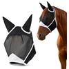 SOGHO 1 maschera antimosche per cavalli Cob, con orecchie da volo, adatta per | Maschera antimosche per cavallo, sangue caldo, chiusura in , rete traspirante, anti-UV, taglie S-L (M)